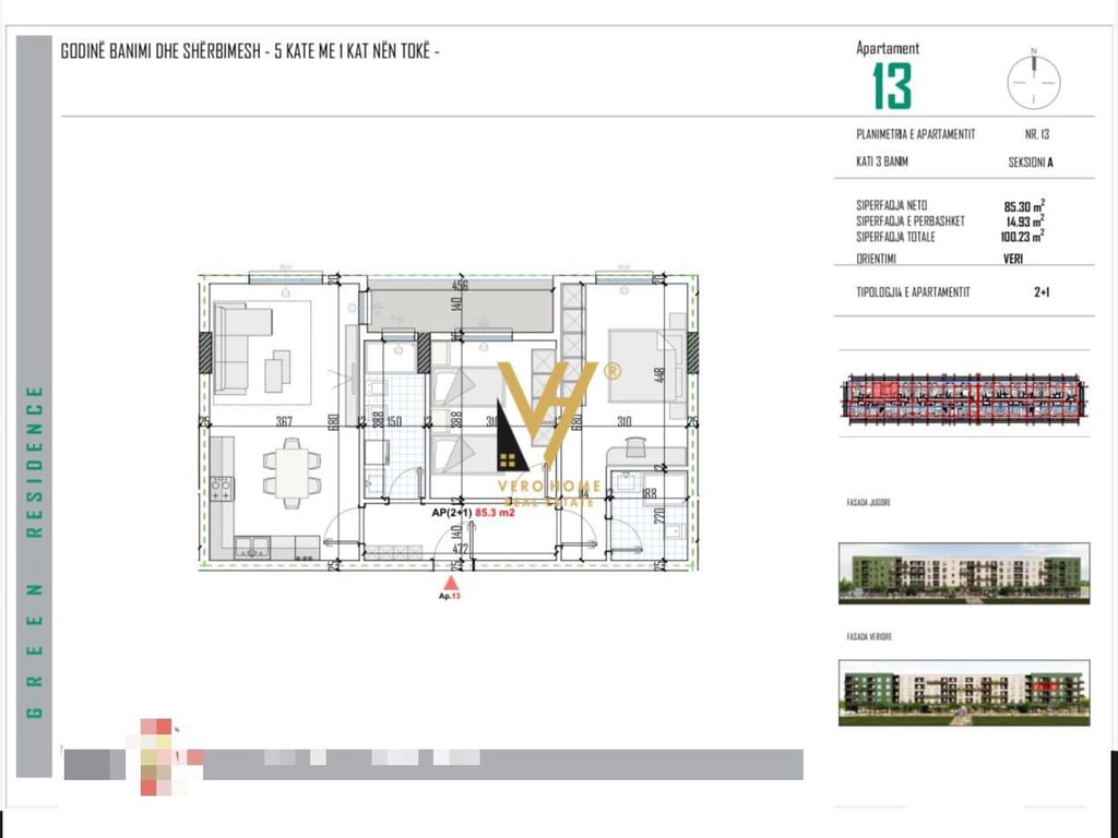 APARTMENT 2+1 IN BATHORE 80,200 EURO