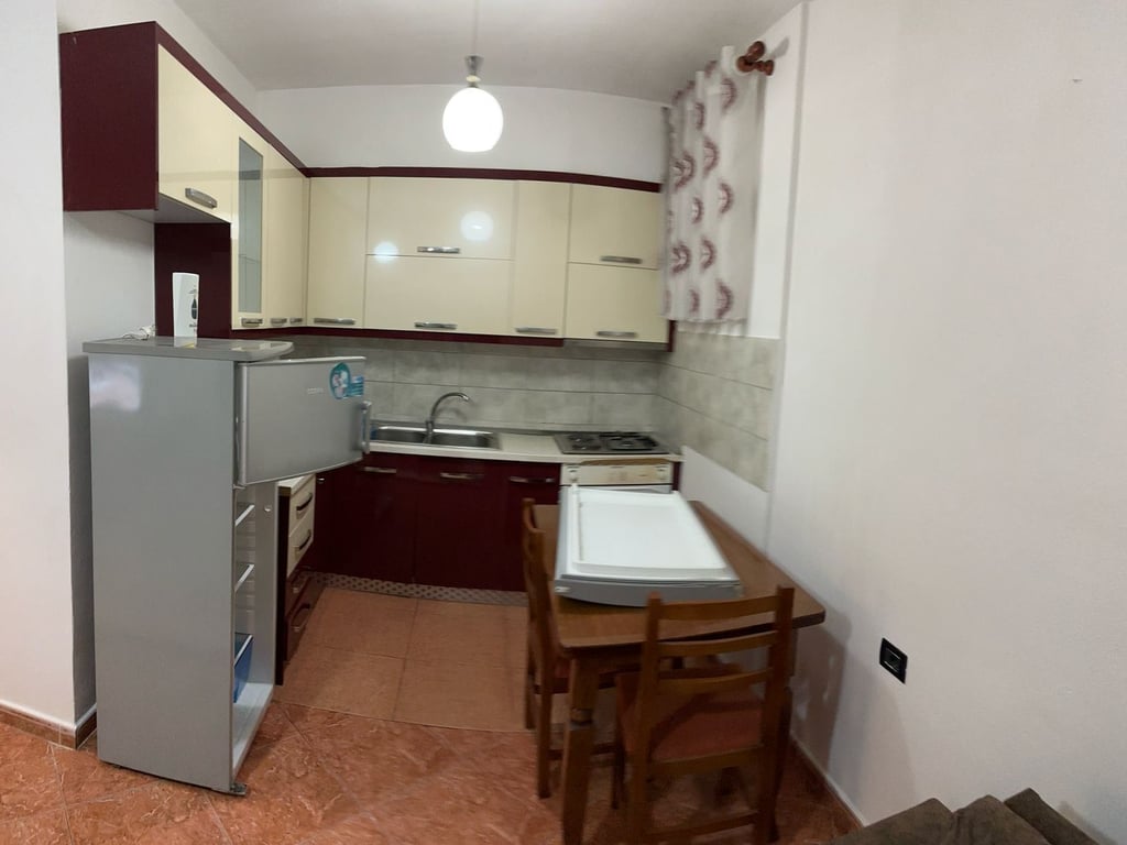 A 1+1 apartment is for rent in the Center for 450 euros.