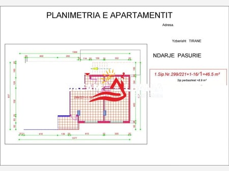 1+1 apartment for sale in Astir near "Fish Time" in Tirana (ID 41111059)