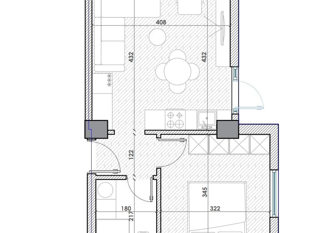 Shitet: 1+1 Himarë 📍 - Sip: 46 m² & 100 m² Oborr 🟢 Ne Perfundim Suvatimesh & Sistem Kapot (5 min larg Detit) 🌊