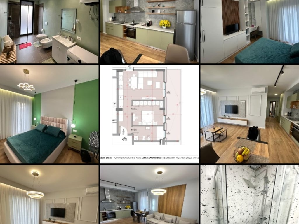 Apartament 1+1 per shitje prane Shkolles kuqe 