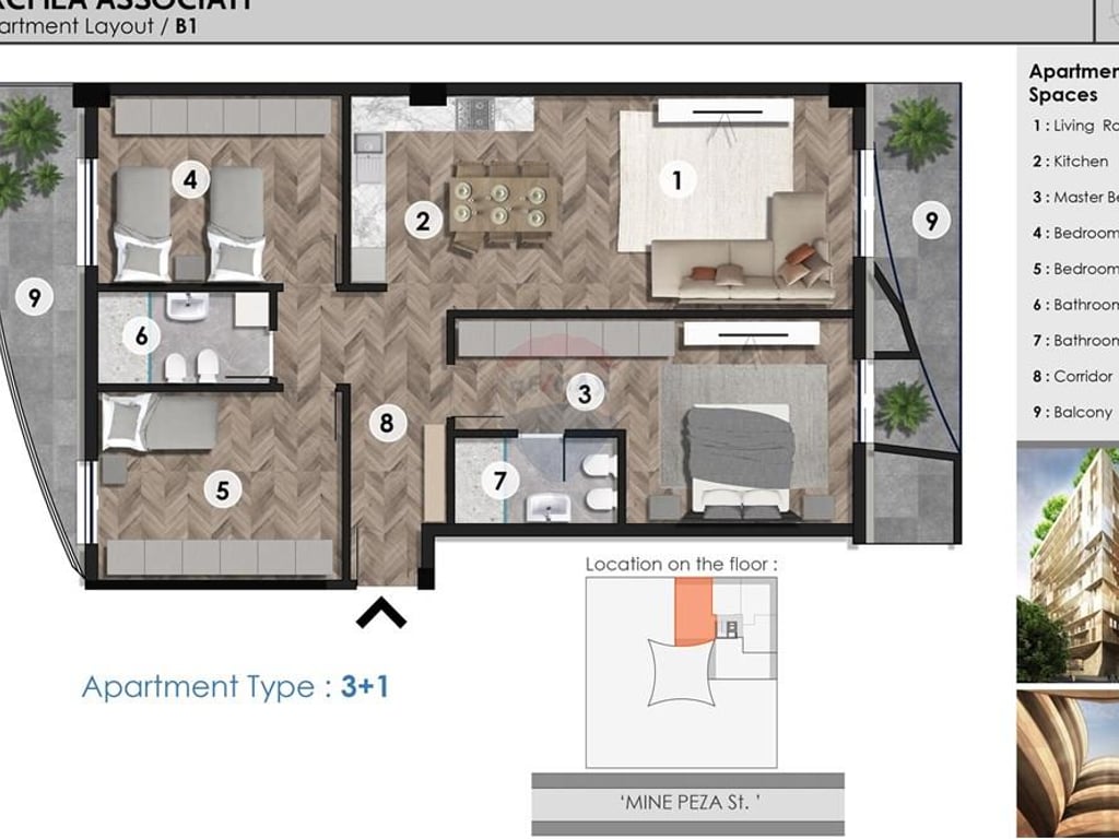 2+1+2 Apartment for Sale in Mine Peza