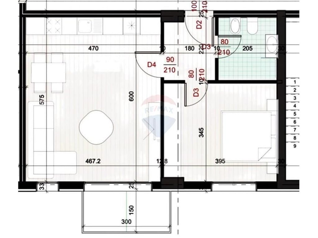 Ofrohet apartament 1+1+post parkimi per shitje.