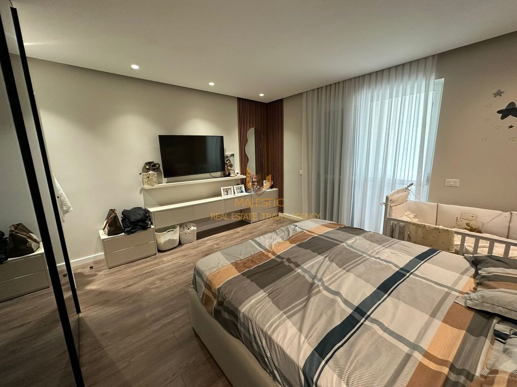 A super apartment 2+1+2 is for sale at Kodra e Diellit, next to the residence.