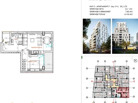 ❇️Apartament 1+1 per shitje prane Xhamllikut 