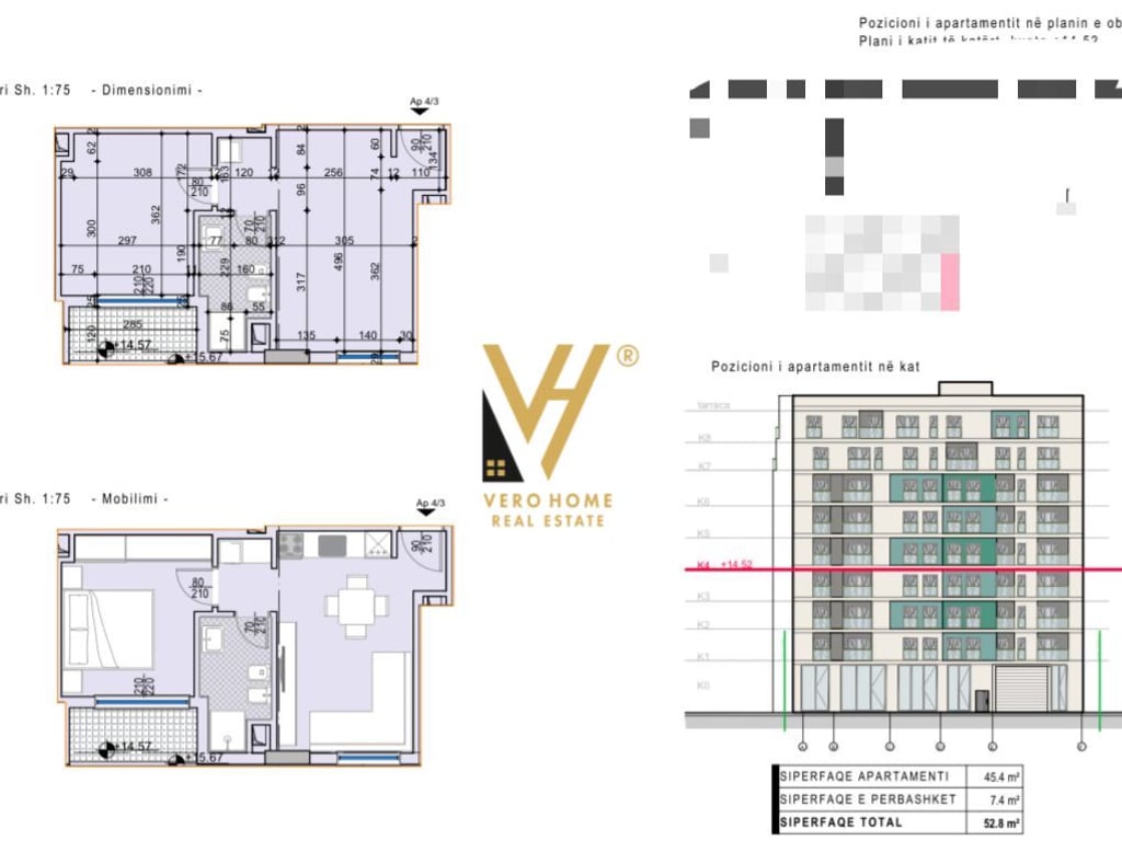 APPARTAMENTO IN VENDITA 1+1 IN JORDAN MISJA 107.000 EURO