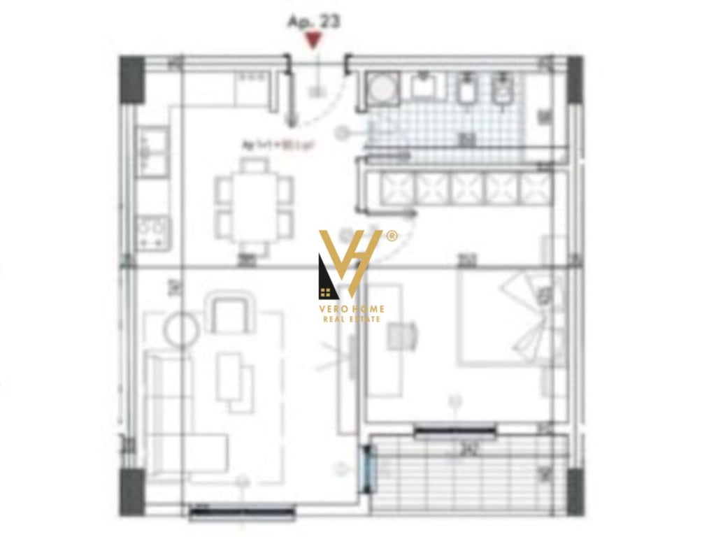 SHITET APARTAMENT 1+1 NE PASKUQAN 66.500 EURO