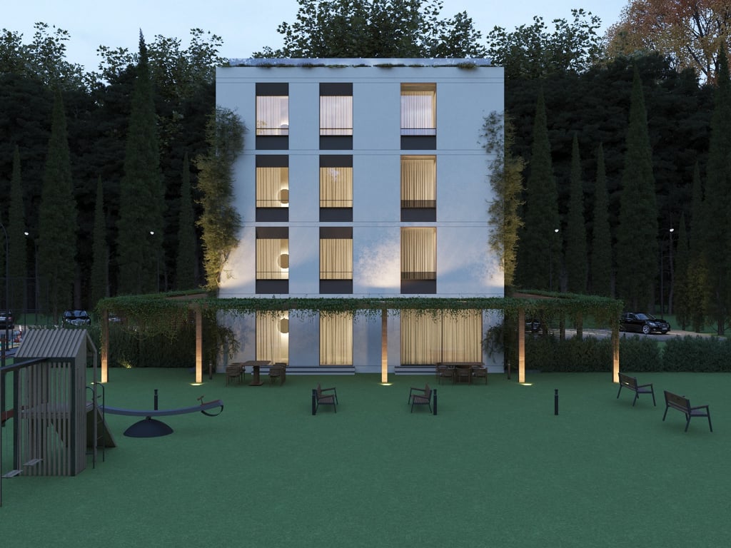 Shitet: 1+1 Himarë 📍 Sip: 46 m² & 1 post parkimi 🟢 Ne Perfundim Suvatimesh & Sistem Kapot (5 min larg Detit 🌊