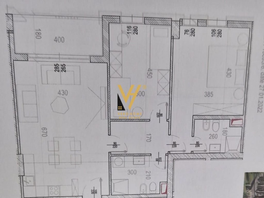 FOR SALE 2+1 APARTMENT AT RIVER RESIDENCE, NEW RING 202,000 EURO