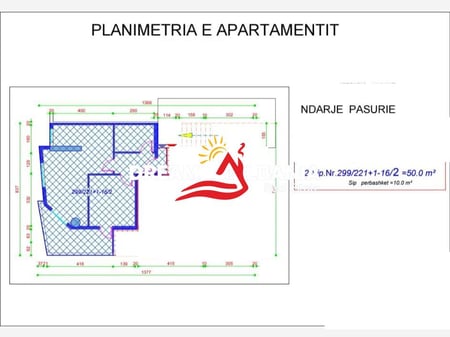 Apartament 1+1 ne shitje ne Astir prane “Fish Time” ne Tirane (ID 41111060)