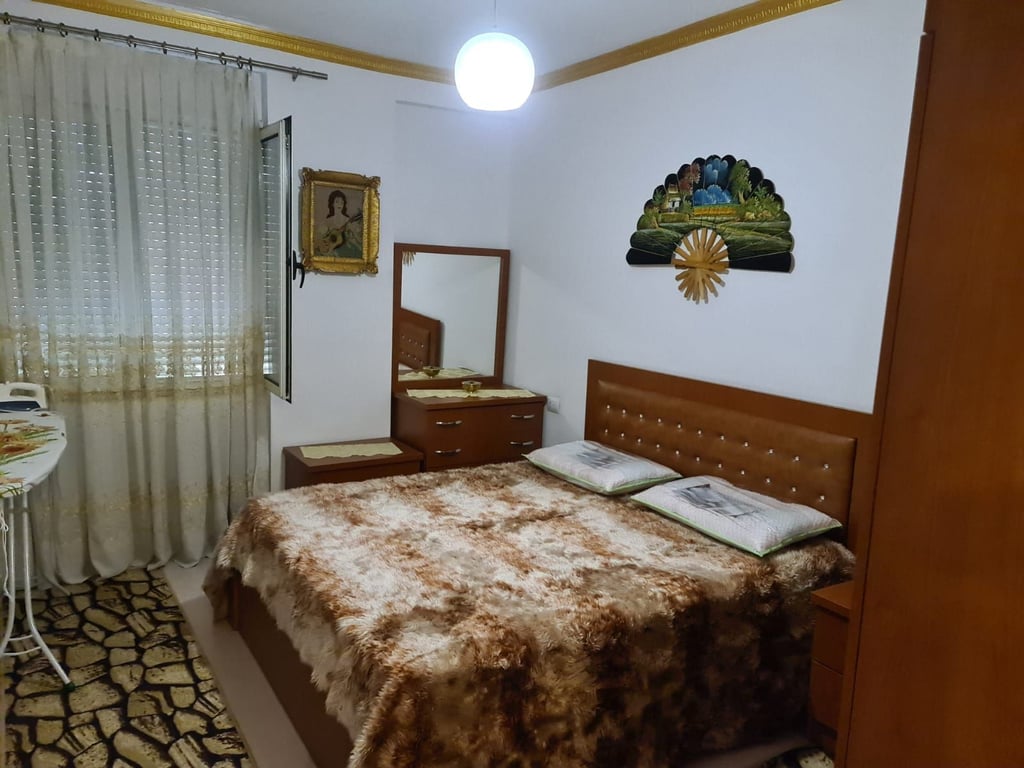 A 1+1 apartment is available for rent in front of the church in Don Bosko.