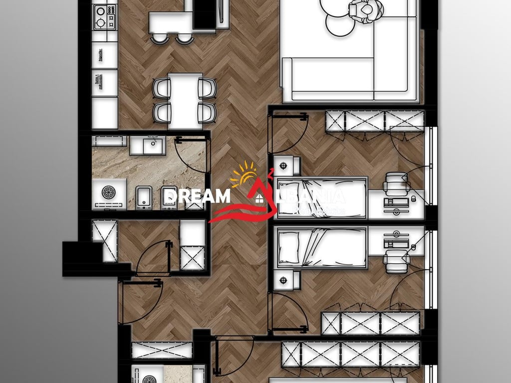 Apartament 1+1 per shitje tek Paralel Living (ID 41111010)