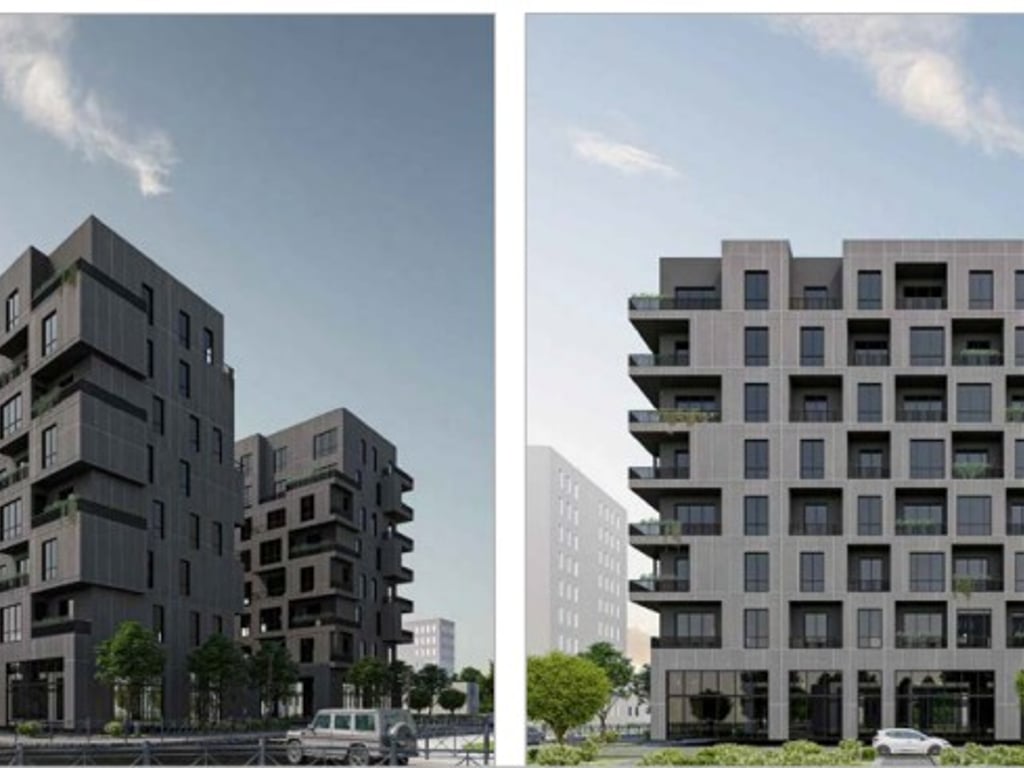 For sale: 2+1 apartment in a new building located near the old bus park.