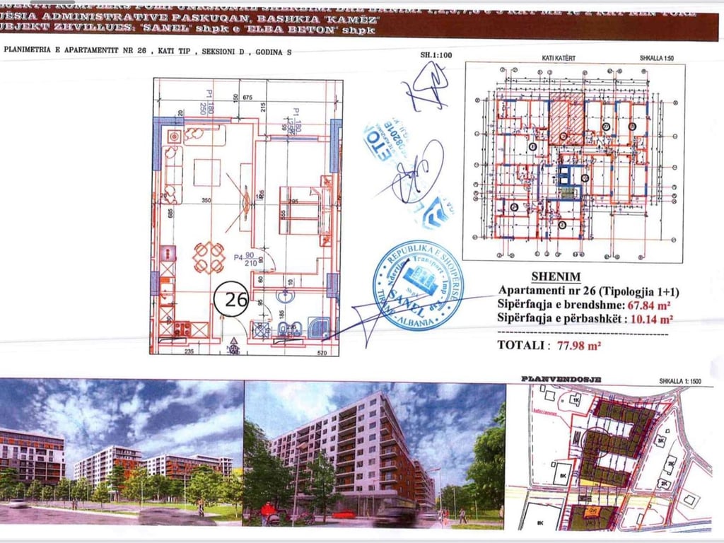VENDESI APPARTAMENTO 1+1 78M2 94000 EURO PASKUQAN