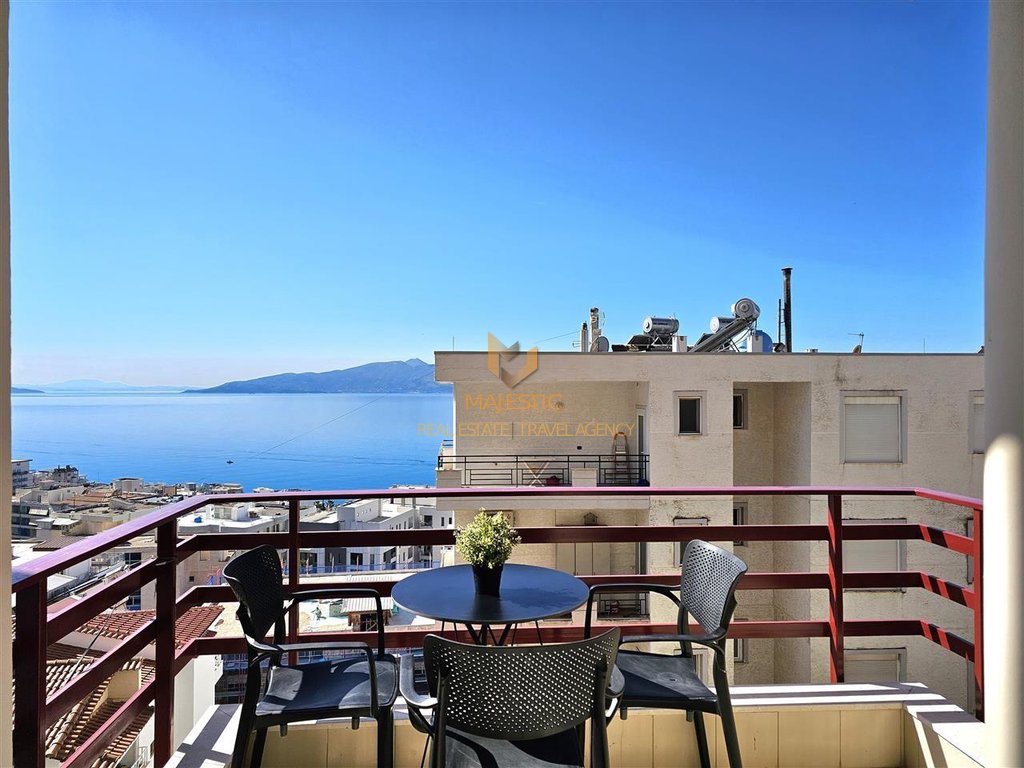 For sale, a super 1+1 apartment with a sea view in Saranda.