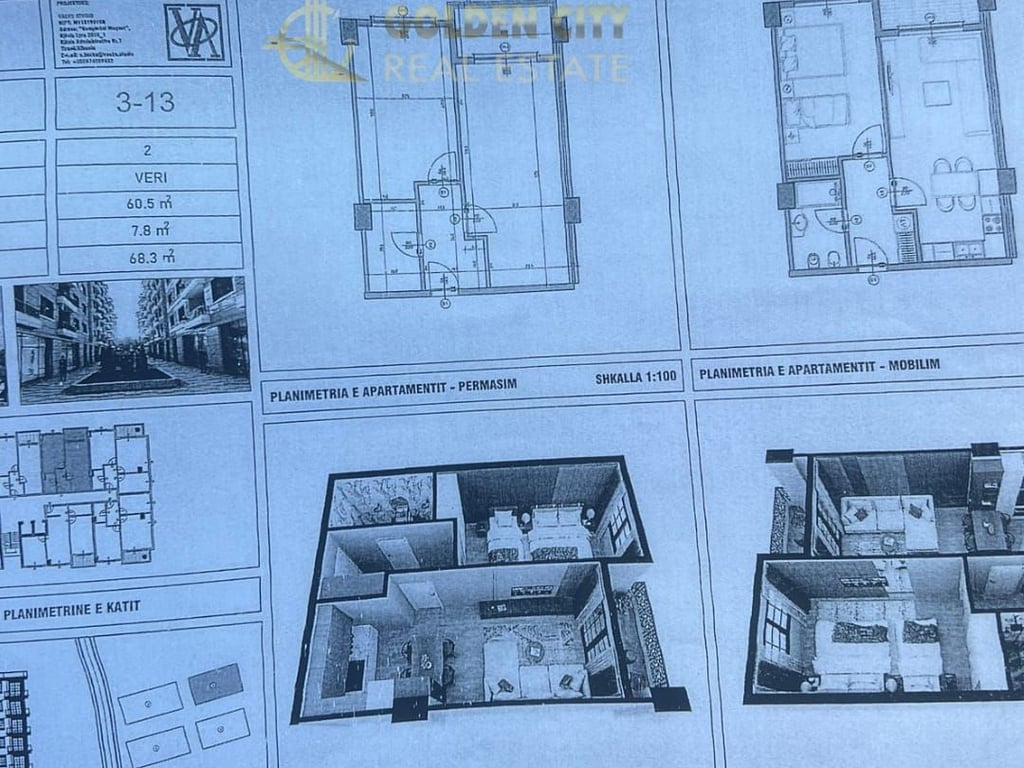 Shitet Apartament 1+1 GOLEM VM REZIDENC 