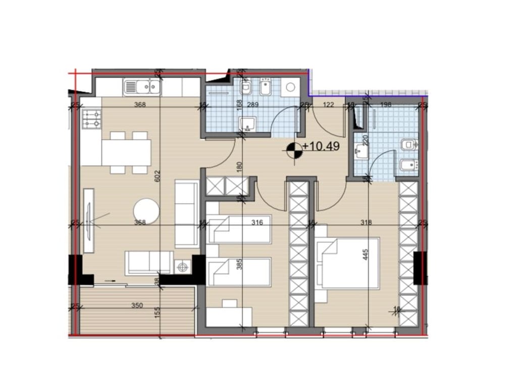 Shitet Ap 2+1+2+post parkimi tek Univers city