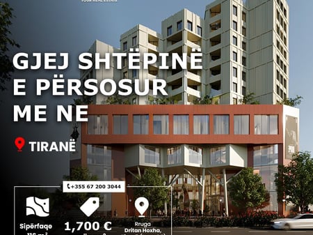 Vendesi appartamento 2+1, via Dritan Hoxha.