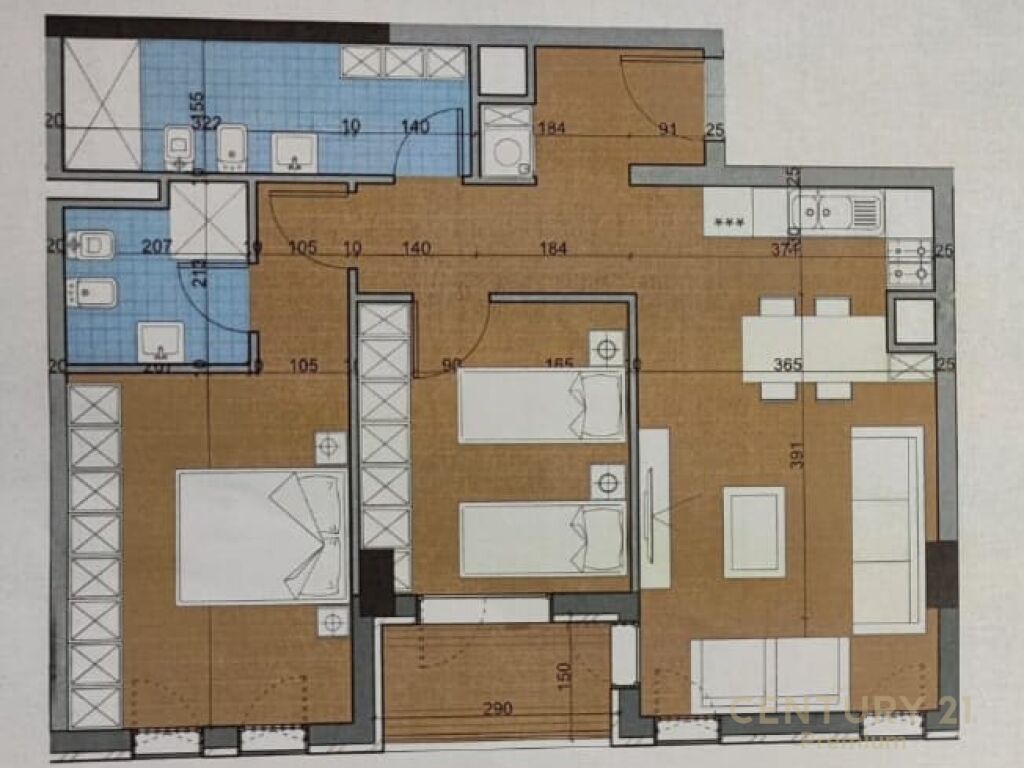 SHITET APARTAMENT 2+1 + POST PARKIM TEK UNIVERS CITY!