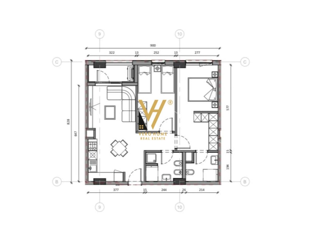 VENDESI APPARTAMENTO 2+1+BLK IN ALI DEM A 165.000 EURO