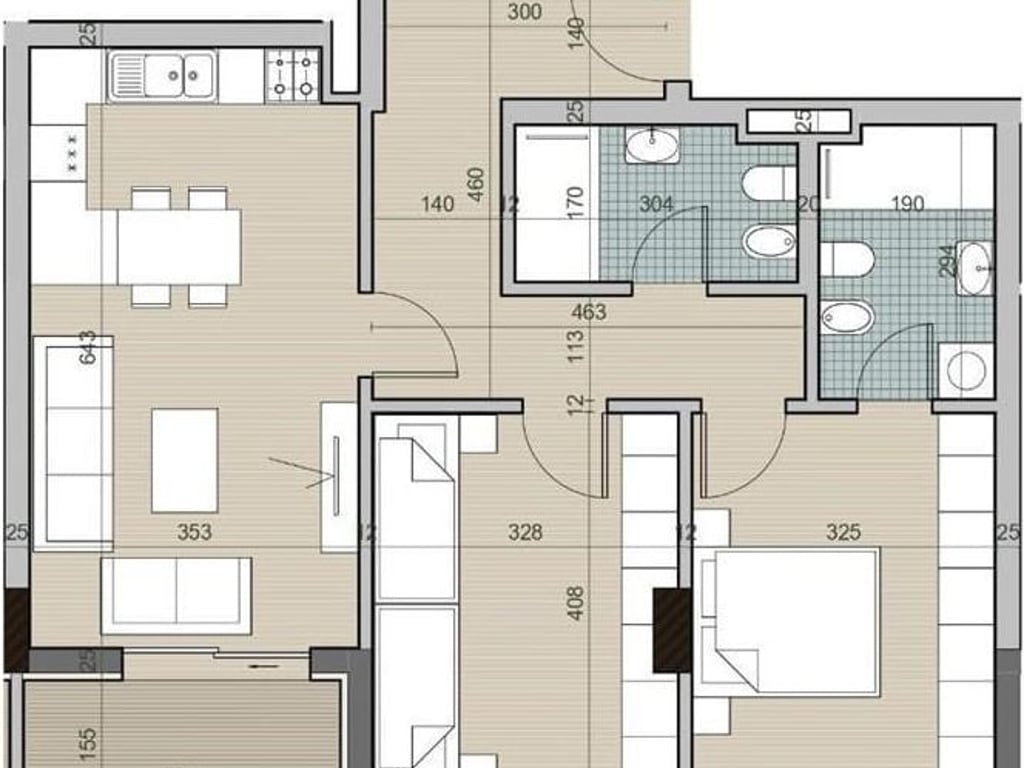 Apartament Ne Shitje 2+1 Tek Kompleksi Univers City (ID B120668) Tirane