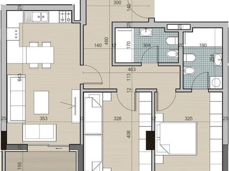 Appartamento in Vendita 2+1 presso il Complesso Univers City (ID B120668) Tirana
