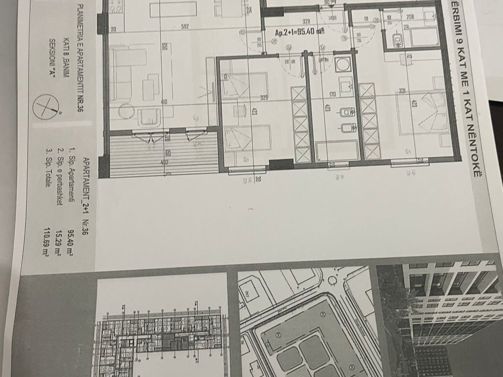 Vendesi appartamento 2+1+2 a Kamez.