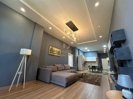 A 1+1 apartment is available for rent on Peti Liqeni Thate street.
