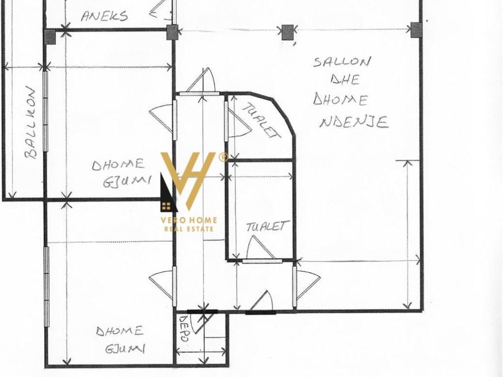 APARTMENT 2+1+2 FOR SALE IN BLOCK 22,900,000 LEK