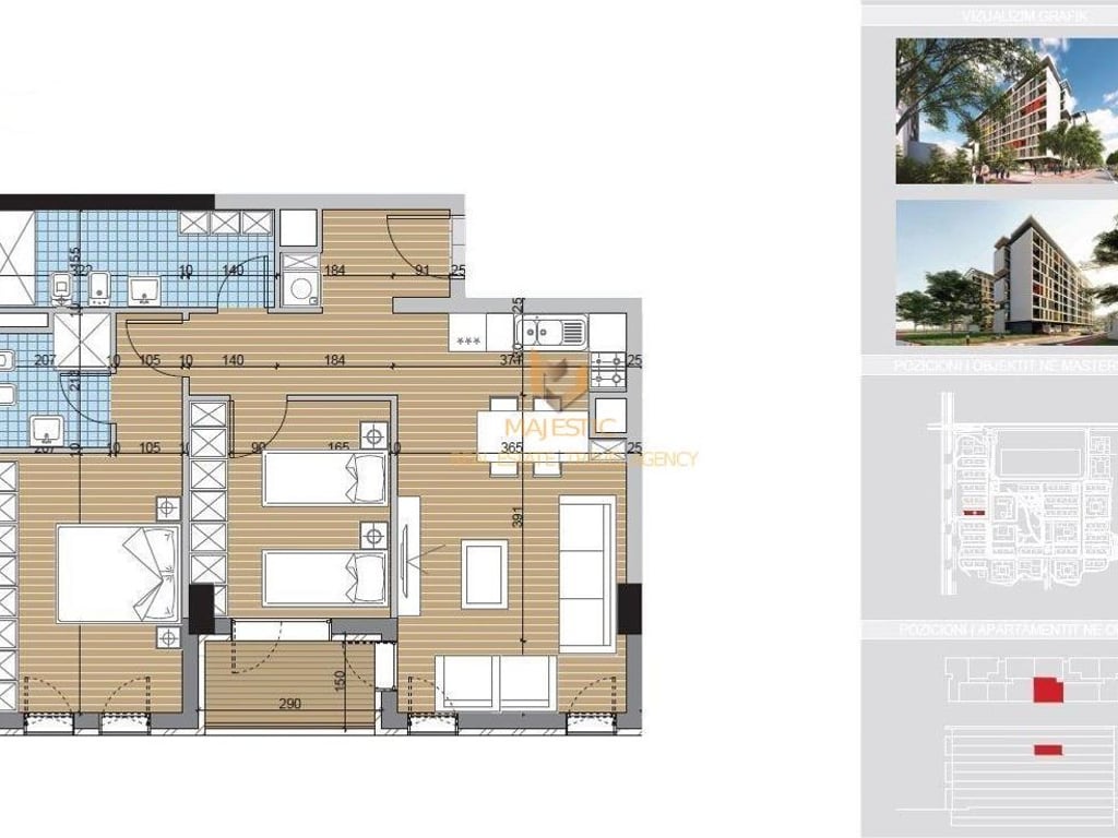 Vendesi appartamento 2+1+2+parcheggio presso Univers City, anno 6 *completato*
