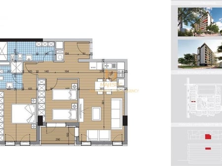 Vendesi appartamento 2+1+2+parcheggio presso Univers City, anno 6 *completato*