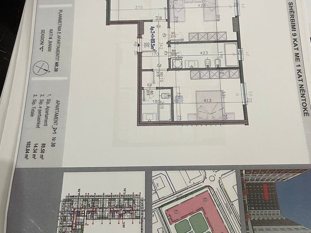 Vendesi appartamento 2+1+2 a Kamez.