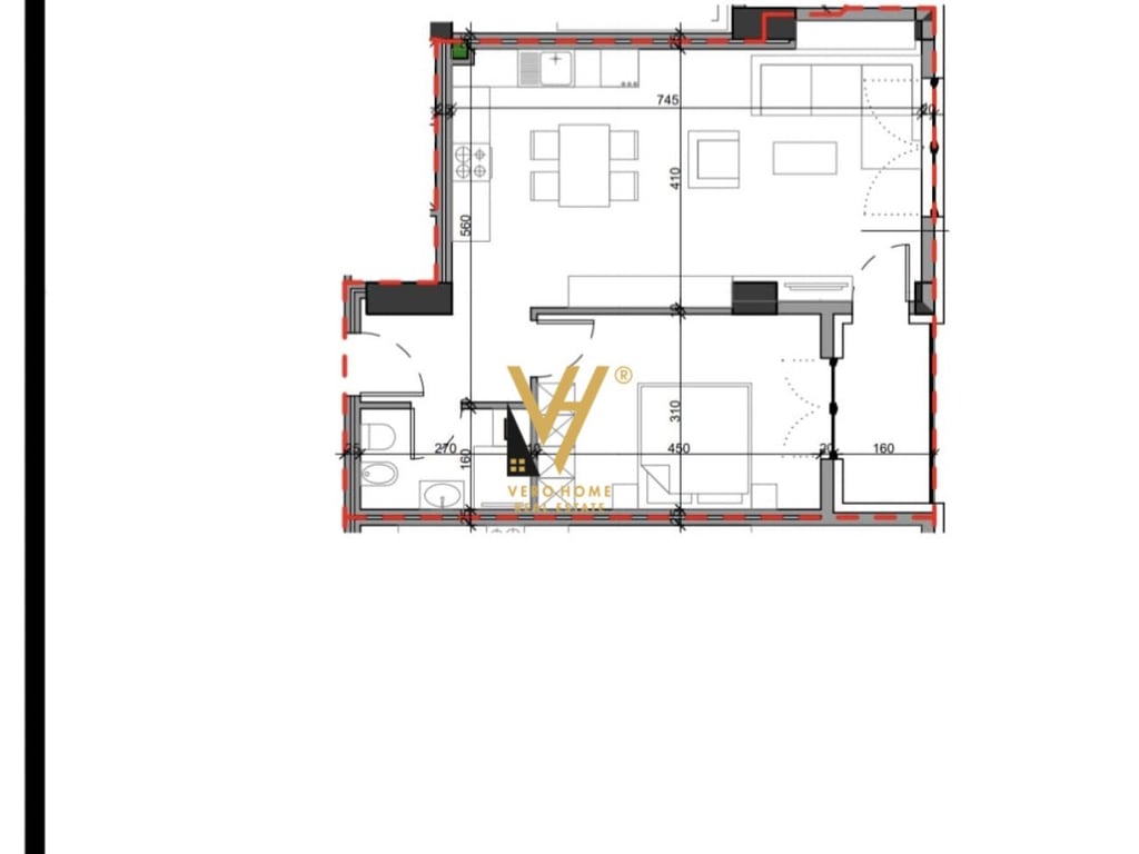 APARTMENT FOR SALE 1+1+BALCONY IN BRRYL, RESIDENCE SOL 188,000 EURO