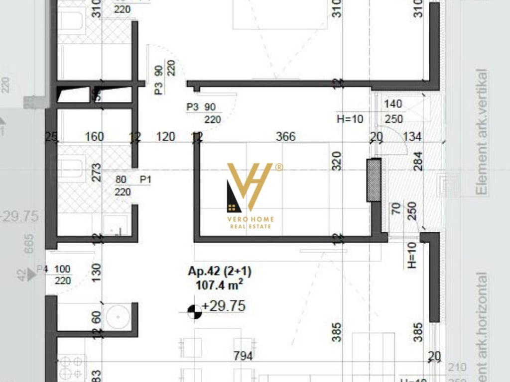 SHITET APARTAMENT 2+1+2 TE FUSHA AVIACIONIT 168.000 EURO