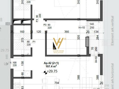 SHITET APARTAMENT 2+1+2 TE FUSHA AVIACIONIT 168.000 EURO