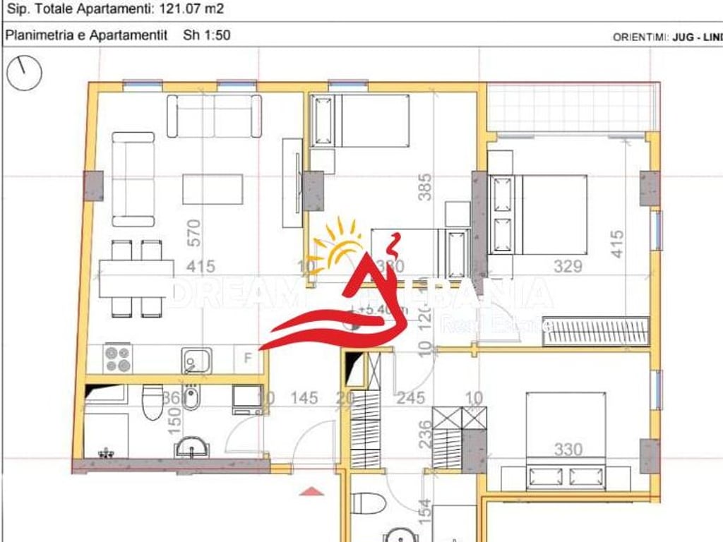 3+1 apartment for sale on Elbasan Street near the American Embassy in Tirana (ID 41211788)
