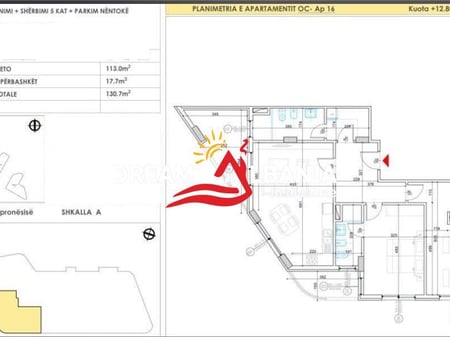Apartament 2+1 ne shitje tek Liqeni i Thate, prane Radisson Hotel ne Tirane (ID 41211910)