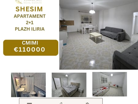 Ofrojme per shitje super apartament 2+1 tersishte te investuar Plazh Iliria.