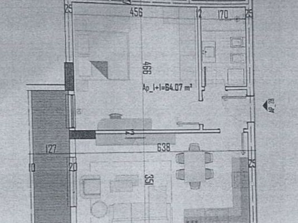 Apartment 1+1 for sale in Kamez 53,000 euros.