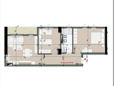Vendesi appartamento 2+1 a 930 euro presso UNIVERS CITY.