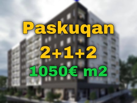 2+1 1050€ per m2 Paskuqan