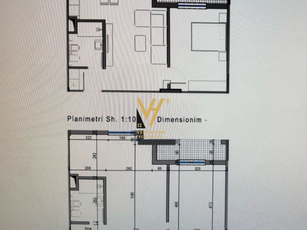 SHITET APARTAMENT 1+1+BLK NE GOLEM 80.800 EURO