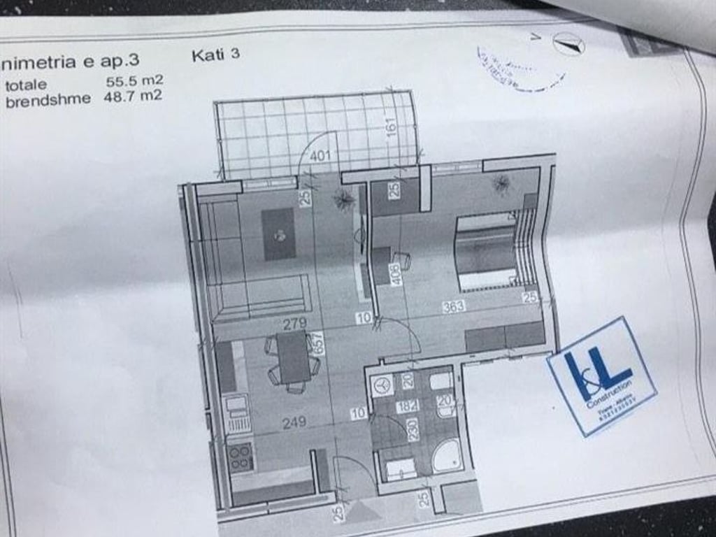 Vendesi appartamento 1+1 vicino alla Grande Anello, Shkoze.