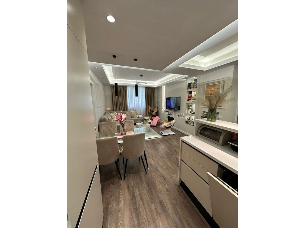 A super apartment 2+1+2 is for sale at Kodra e Diellit, next to the residence.