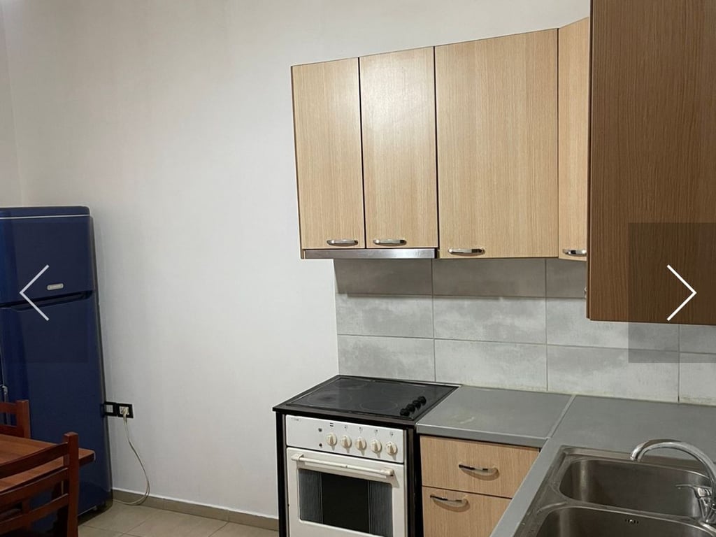 A 1+1 apartment is available for rent near the electric substation, Siri Kodra street.