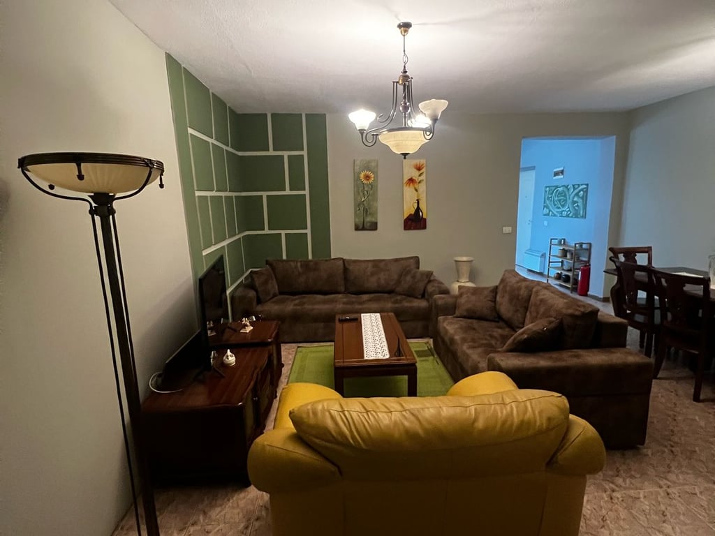 An apartment is for rent in the Center.