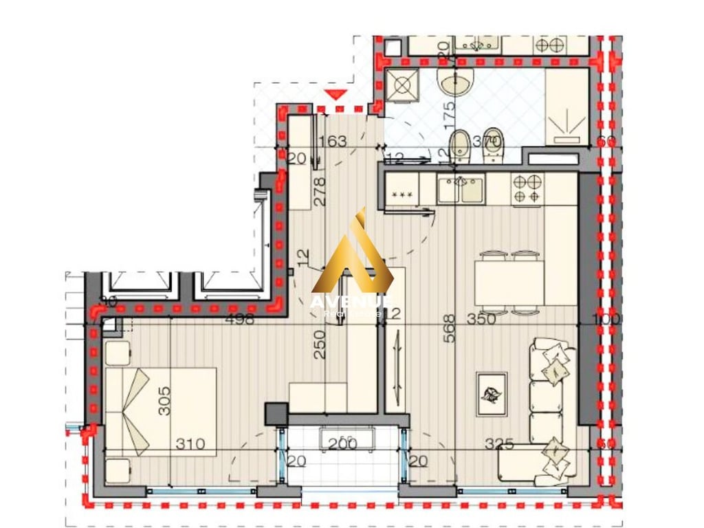 APARTAMENT 1+1 PËR SHITJE TEK BULEVARDI I RI