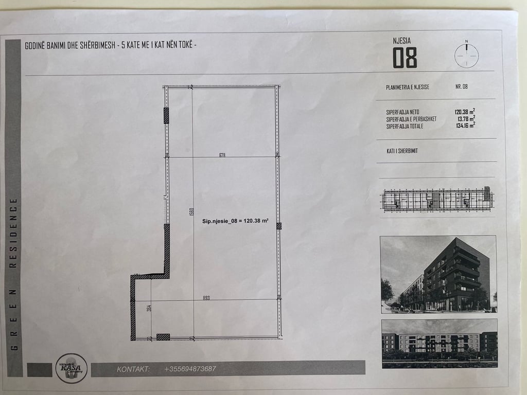 For Sale 6 Apartments & 2 Shops (Kleringu) Kamez