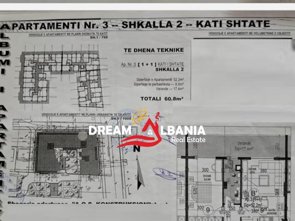 1+1 apartment for sale in Astir, Loni Ligori Street in Tirana (ID 41111066)