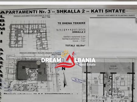 Appartamento 1+1 in vendita ad Astir, Via Loni Ligori a Tirana (ID 41111066)